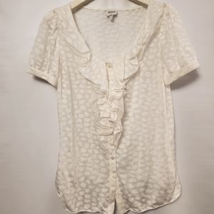 Armani ruffled blouse